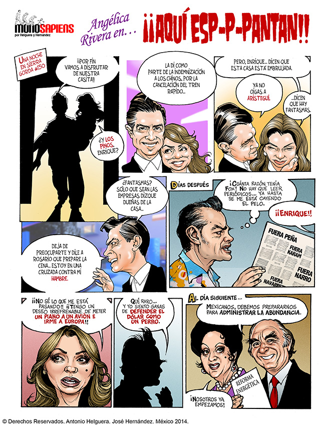 Angélica Rivera en...  ¡¡Aquí esp-p-pantan!! Domingo 23 de noviembre de 2014.
